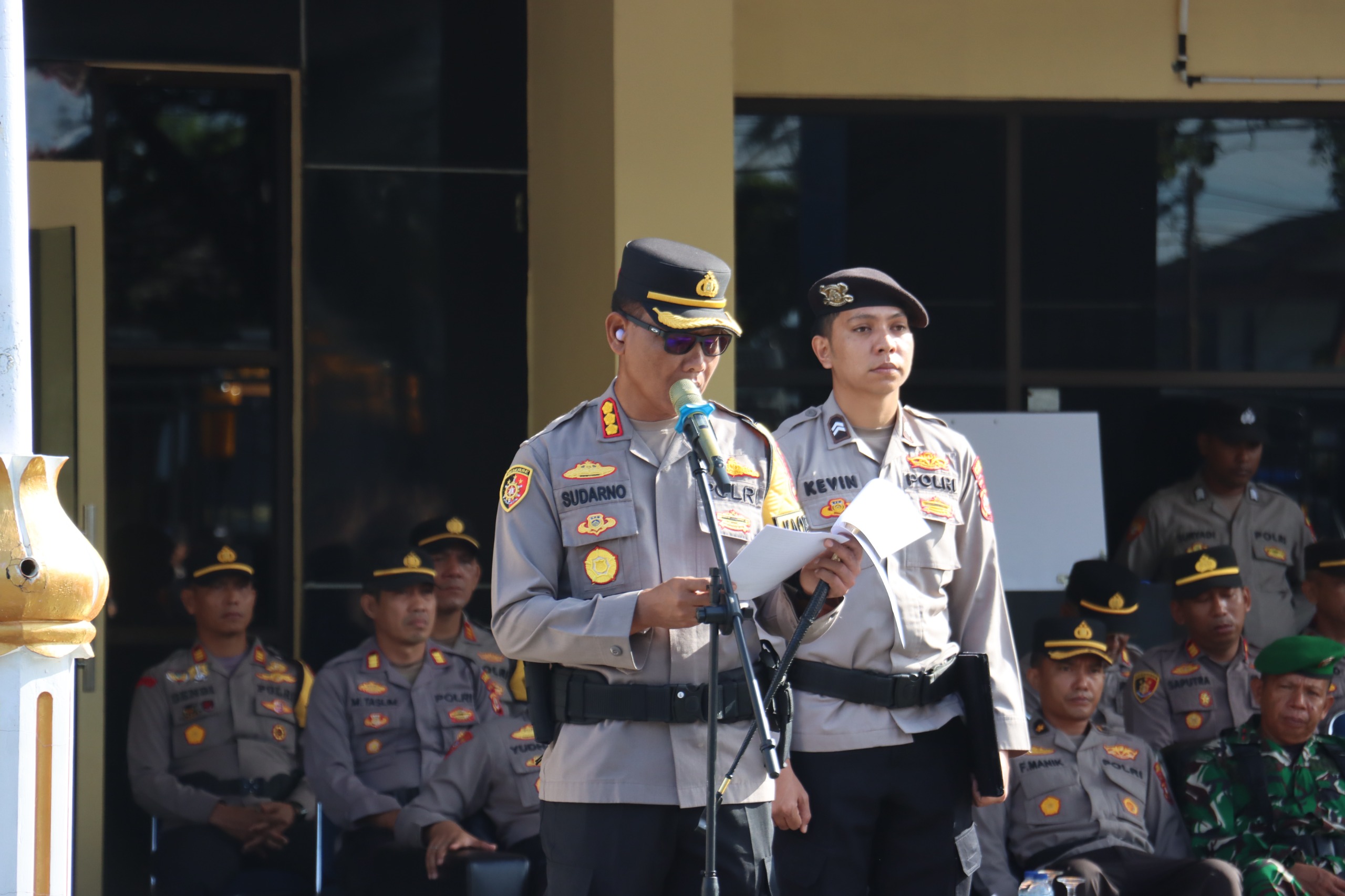 Polresta Bengkulu Siapkan Pengamanan Nataru melalui Apel Gelar Pasukan Operasi Lilin 2025