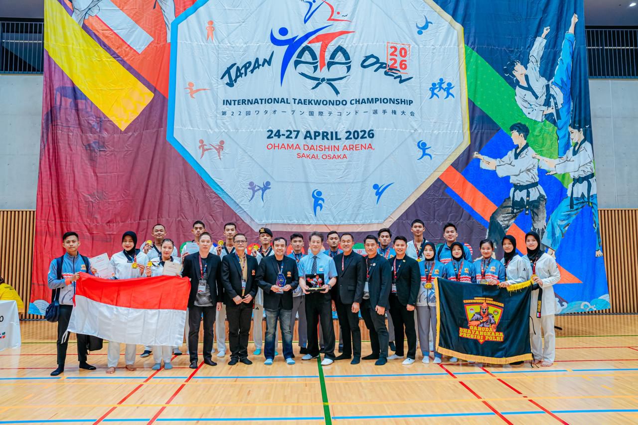 POLRI UKIR PRESTASI DUNIA : TIM TAEKWONDO GARBHA PRESISI JUARA UMUM DI JEPANG