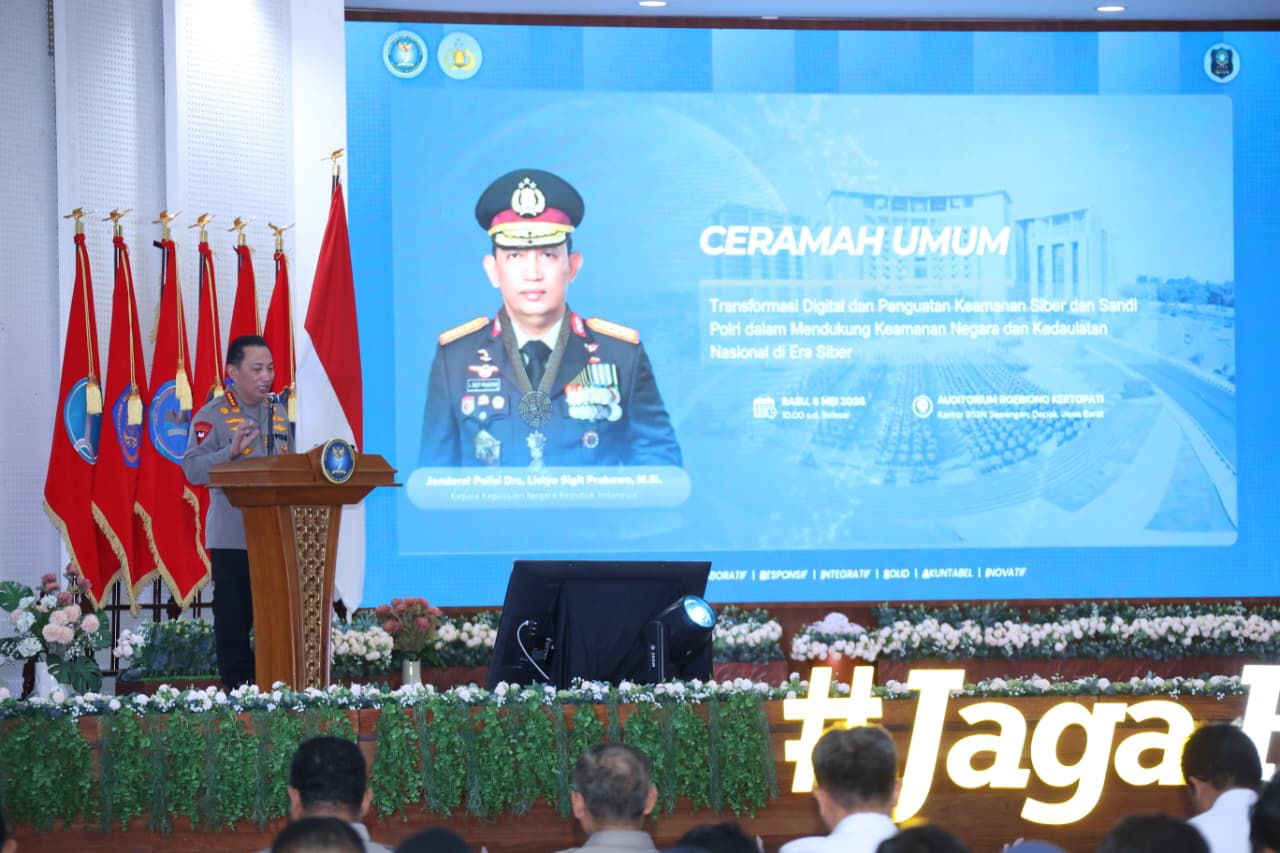 Kapolri Terima Adhi Bhakti Senapati, Jadi Motivasi Perkuat Sinergi Keamanan Siber
