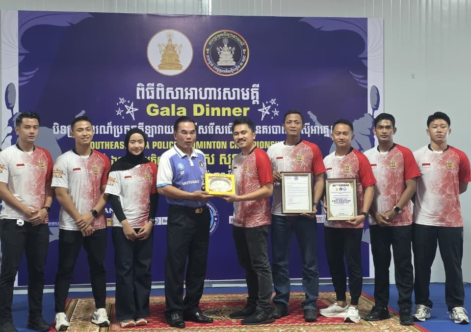 Tim Bulutangkis Polri Raih 4 Medali Emas dan 2 Perak SEA Police Badminton Championship 2026 di Kamboja