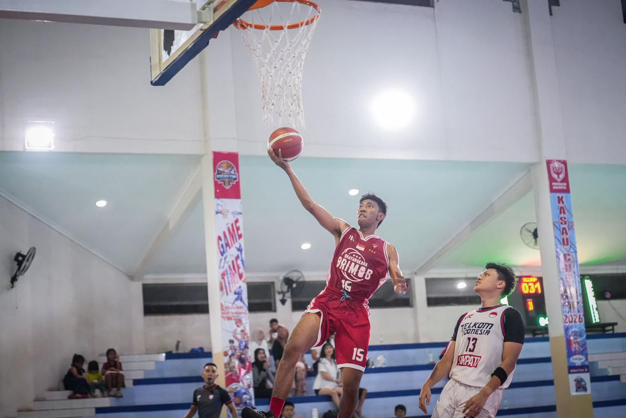 TIM BASKET BHAYANGKARA BRIMOB RAIH JUARA 1 KASAU CUP 2026 BASKETBALL TOURNAMENT