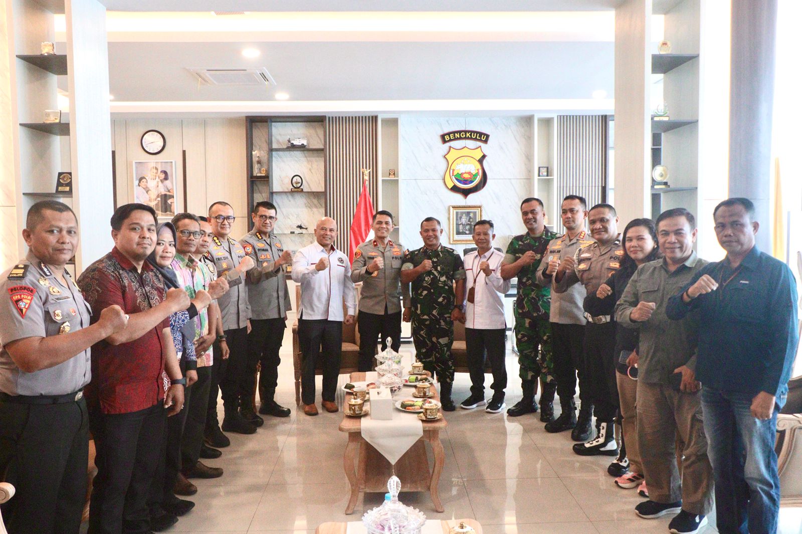 Kapolda Bengkulu Terima Audiensi Danrem 041/Gamas Ketum PJSI Provinsi Bengkulu, Dukung Penuh Kemajuan Judo di Provinsi Bengkulu